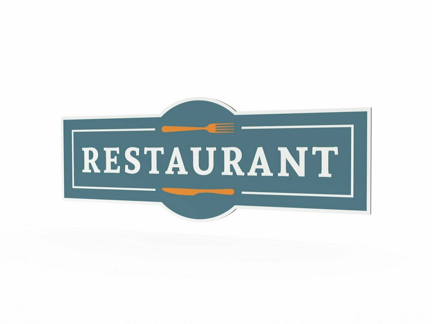Werbeschild, Restaurant, 1600 x 600 mm