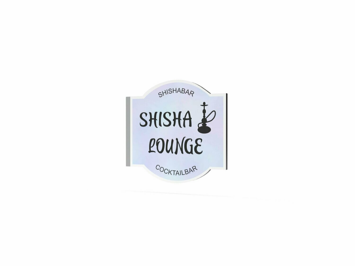Werbeausleger, Shisha Lounge, 630 x 600 mm