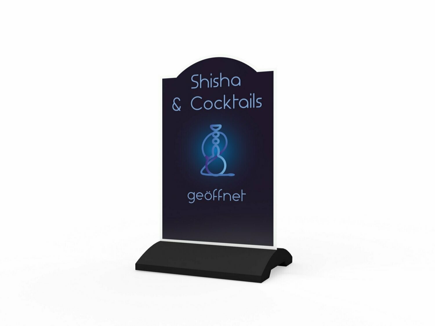 Werbeaufsteller, Shisha & Cocktails, 600 x 1150 mm