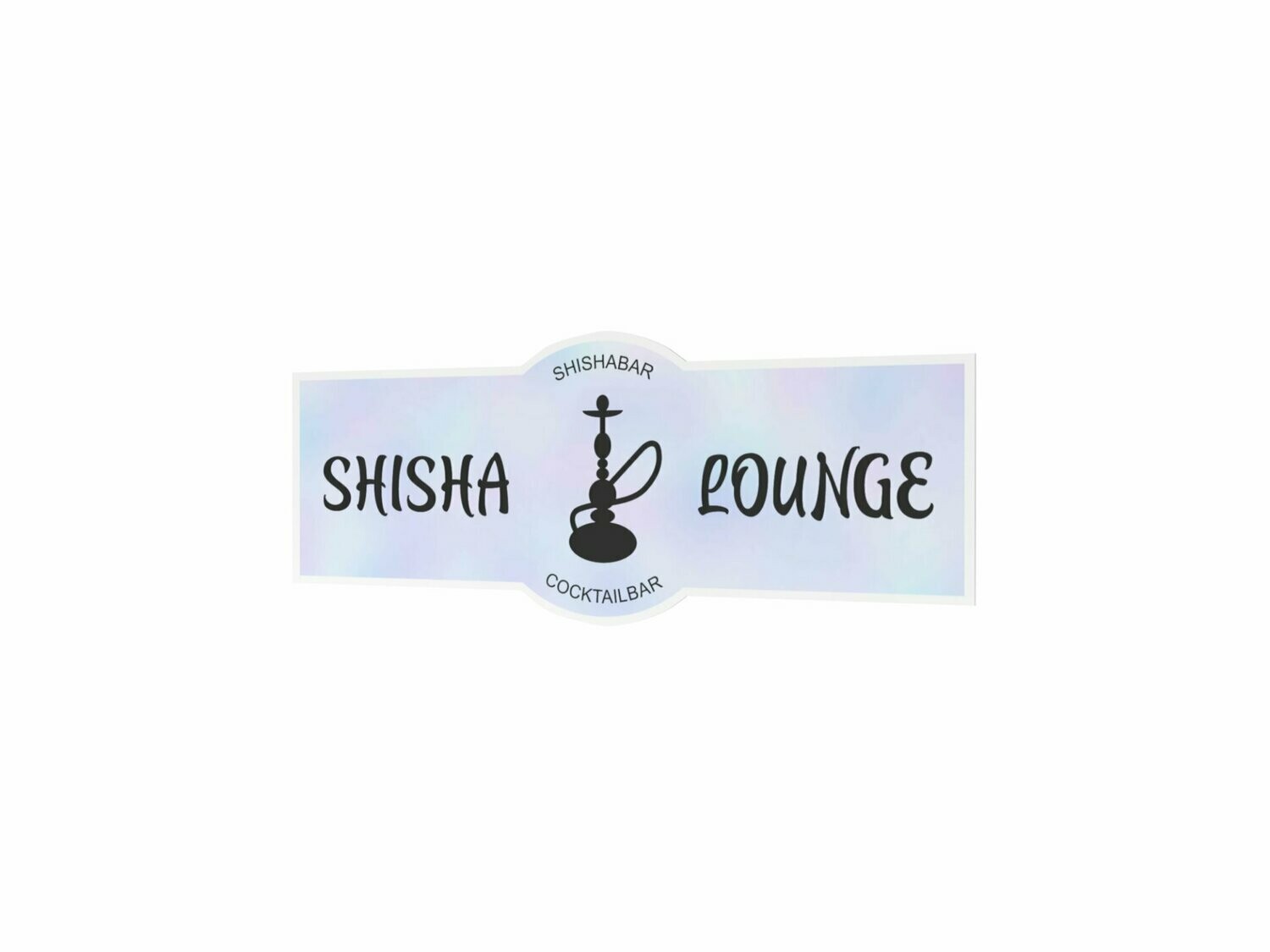 Werbeaufkleber, Shisha Lounge, 1200 x 475 mm