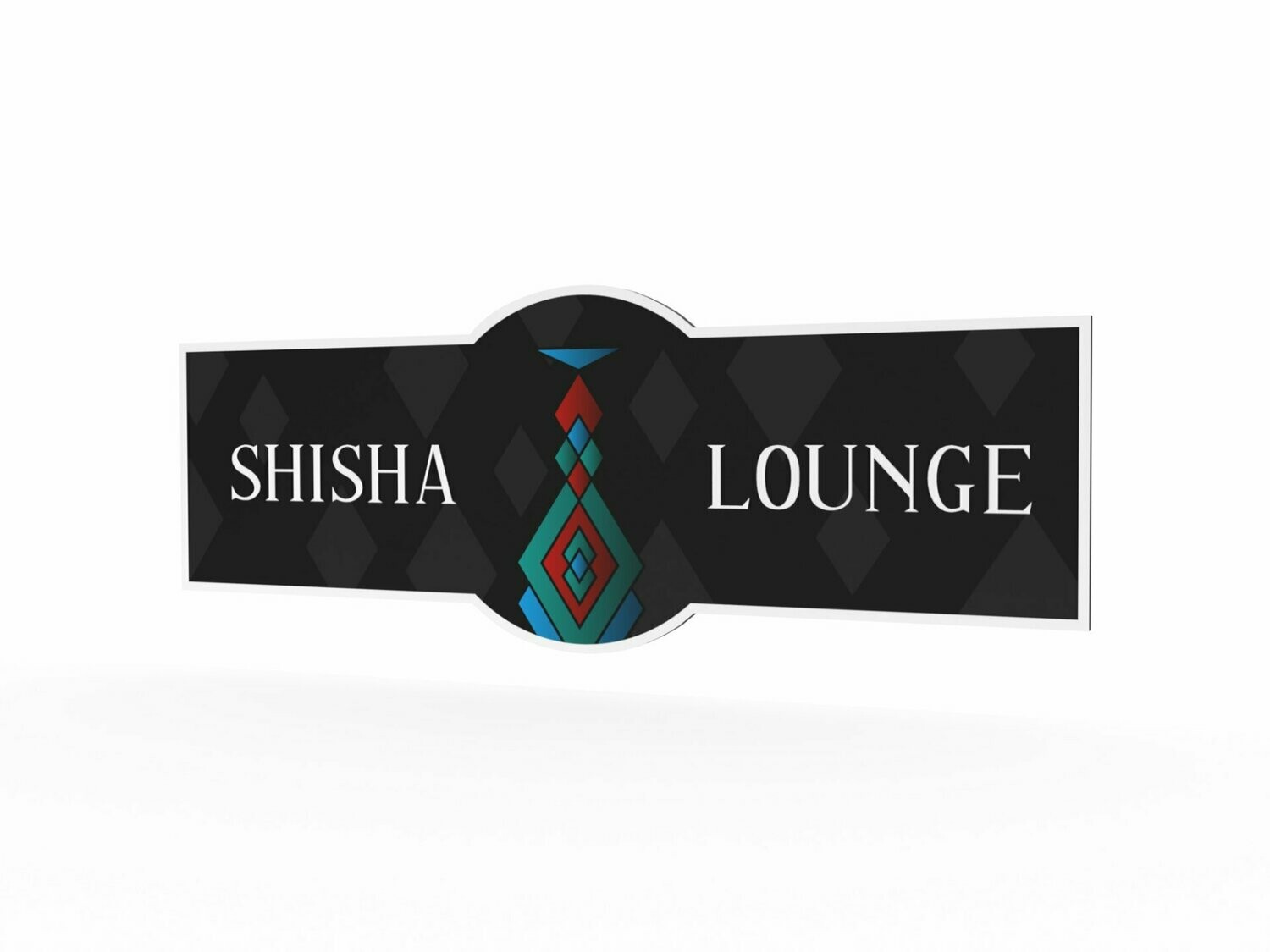 Werbeschild, Shisha Lounge, 1600 x 600 mm