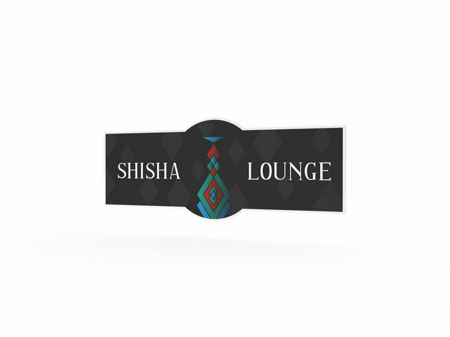 Werbeaufkleber, Shisha Lounge, 1200 x 475 mm