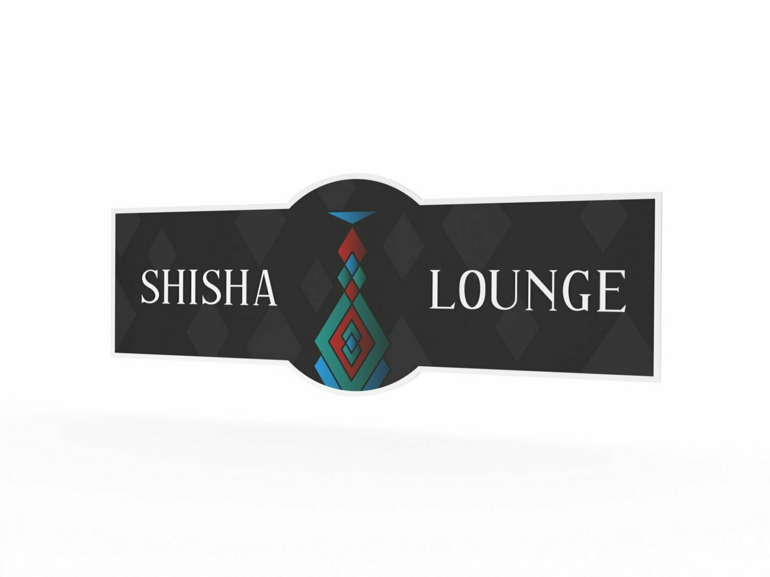 Werbeaufkleber, Shisha Lounge, 1600 x 600 mm