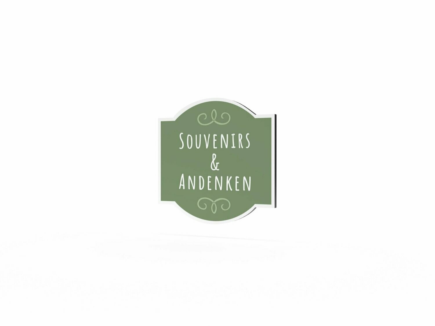Werbeschild, Souvenirs & Andenken, 600 x 600 mm