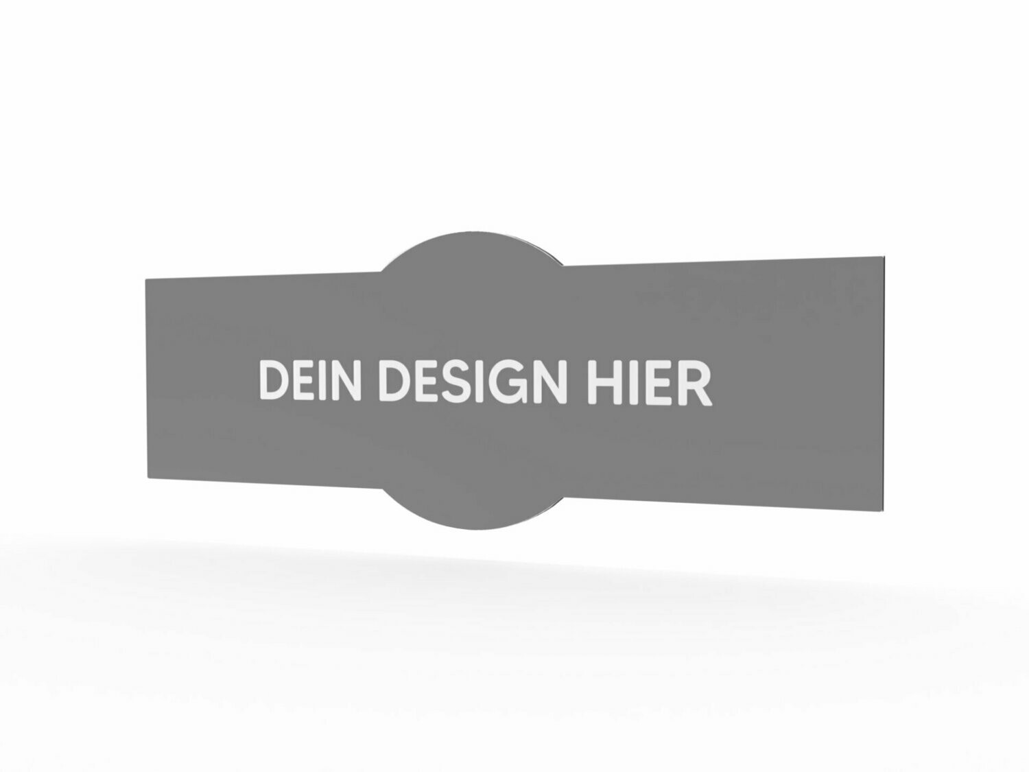Werbeschild, Form C, "eigenes Design", 1600 x 600 mm