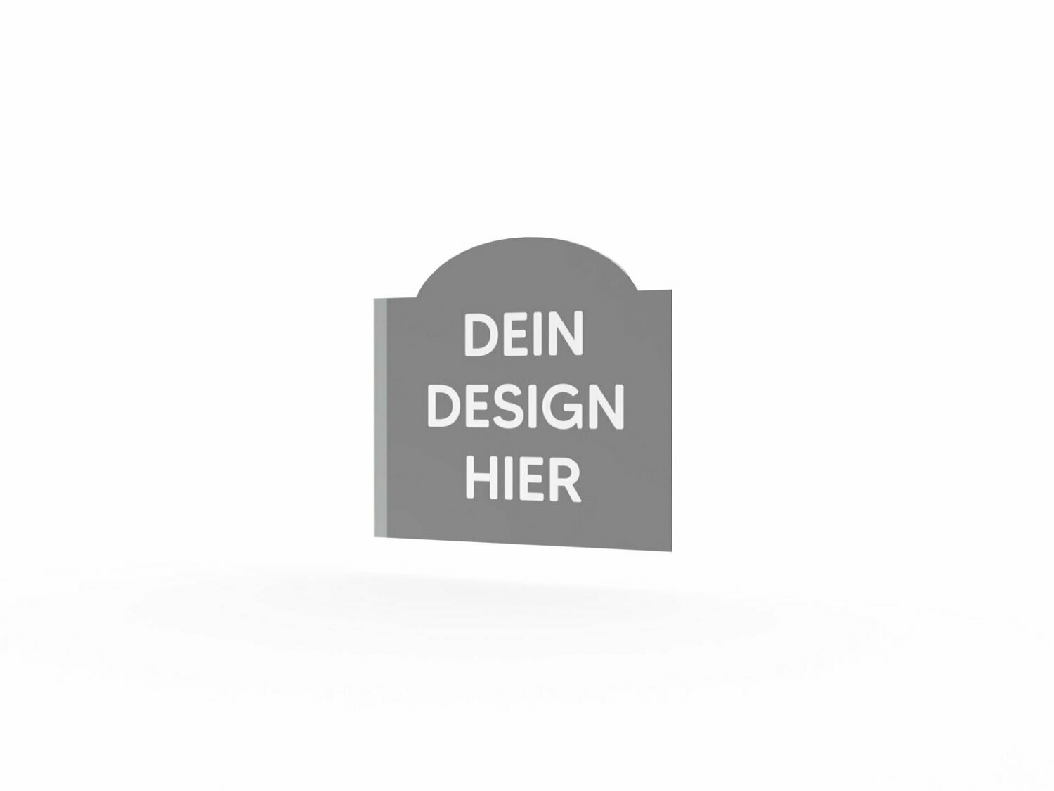 Werbeausleger, Form B, "eigenes Design", 630 x 600 mm