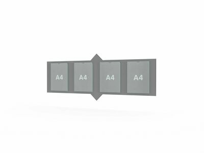 Preistafel, Form D, neutral, 1200 x 475 mm