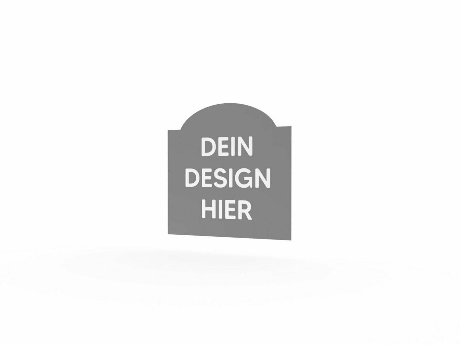 Werbeschild, Form B, "eigenes Design", 600 x 600 mm