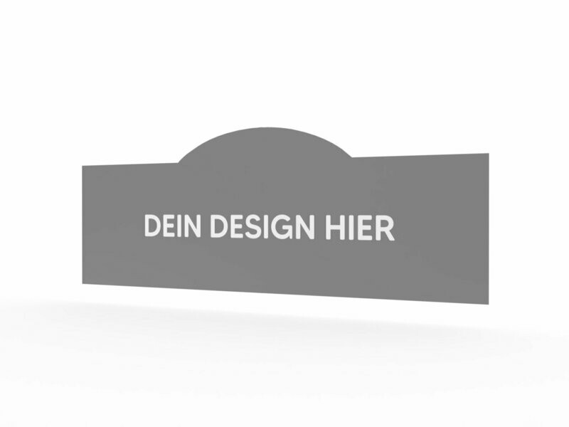 Werbeaufkleber, Form B, Werbeaufkleber, Form B, "eigenes Design", 1600 x 600 mm