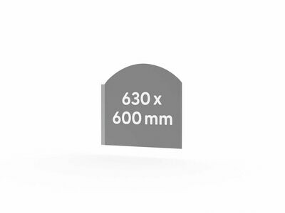 Werbeausleger, Form A, neutral, 630 x 600 mm