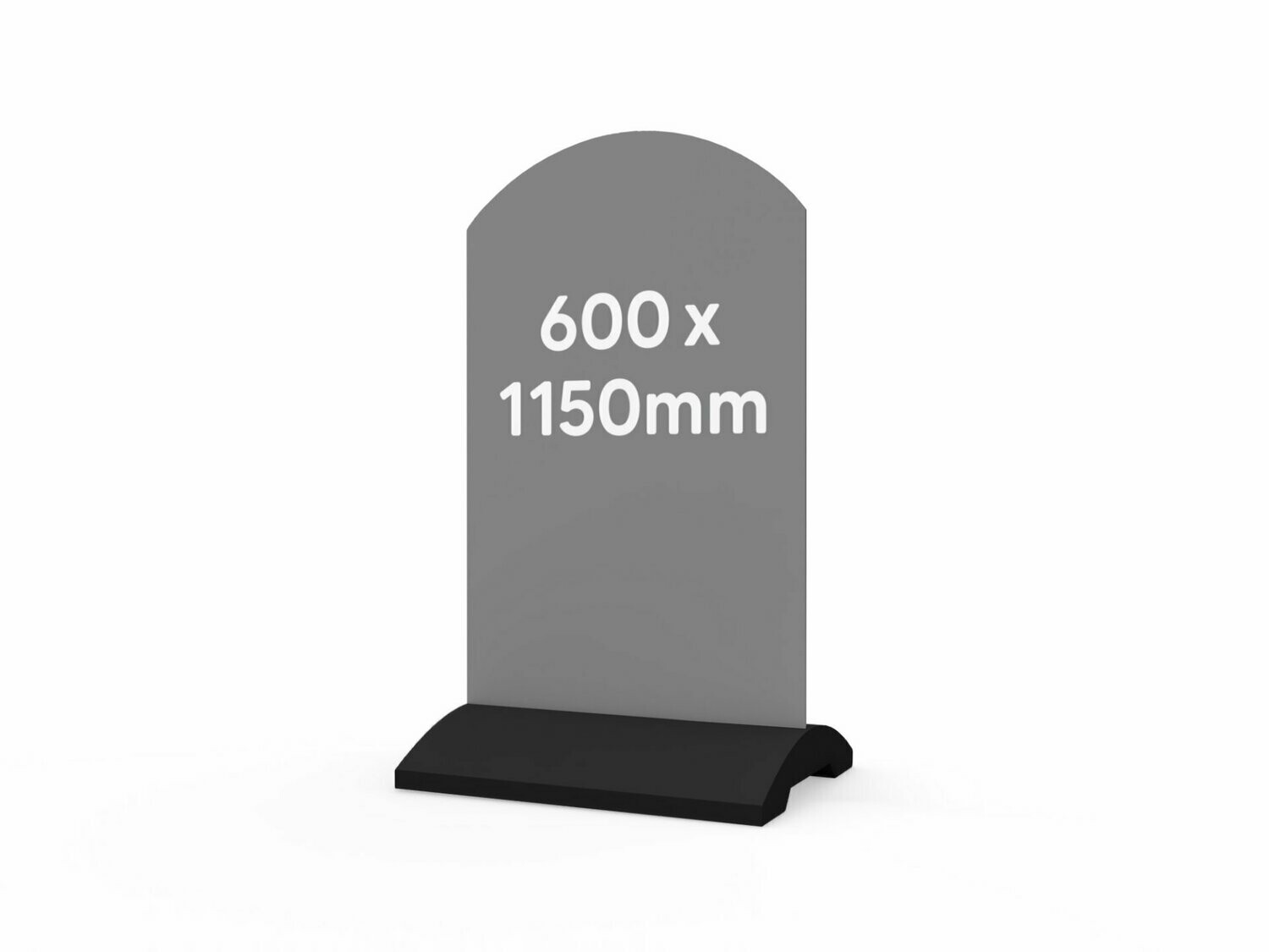 Werbeaufsteller, Form A, neutral, 600 x 1150 mm