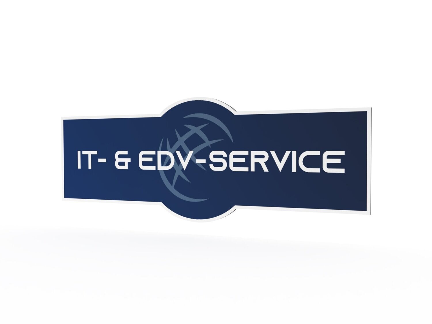 Werbeschild, IT- & EDV-Service, 1600 x 600 mm