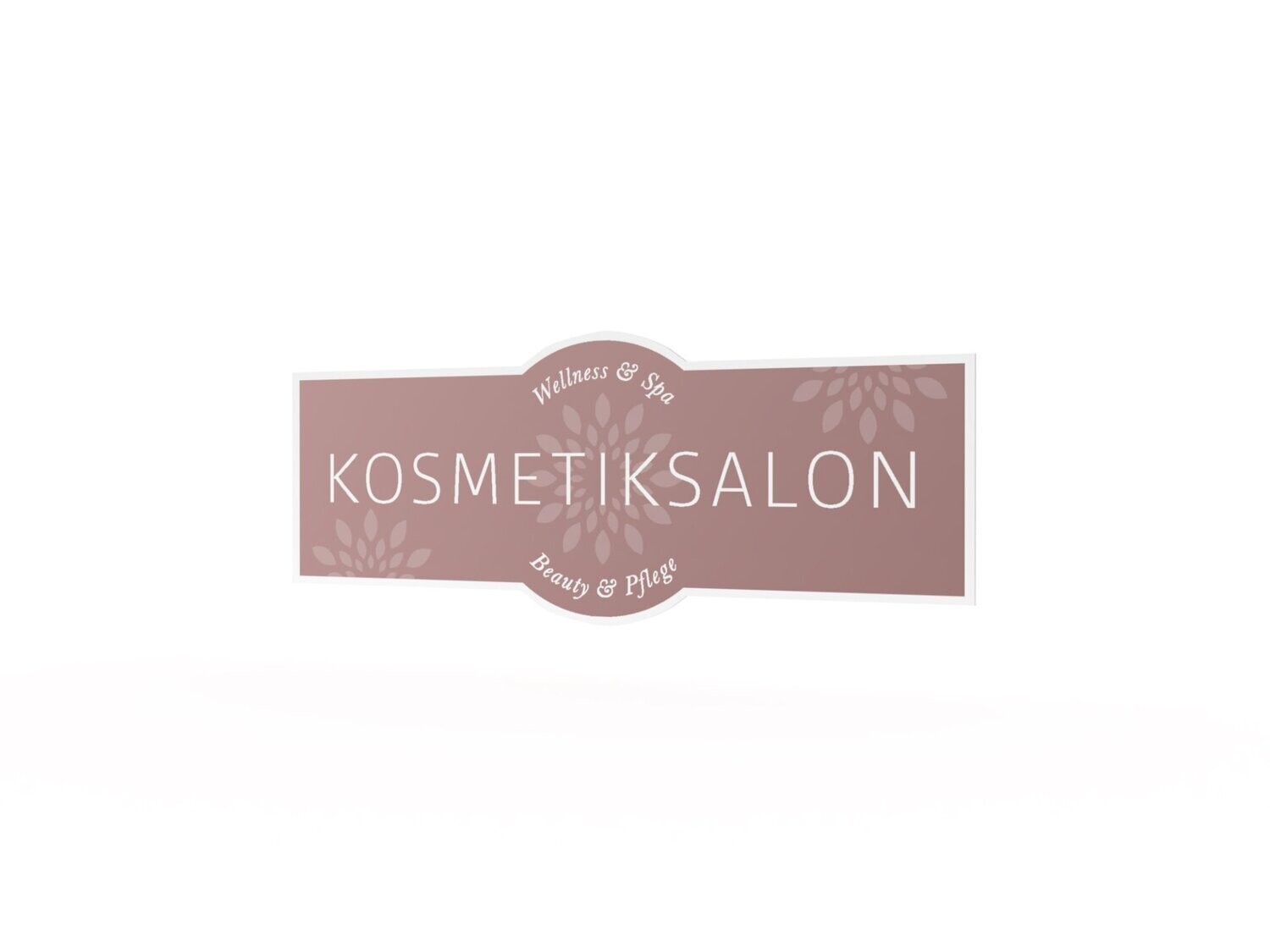 Werbeaufkleber, Kosmetiksalon, 1200 x 475 mm