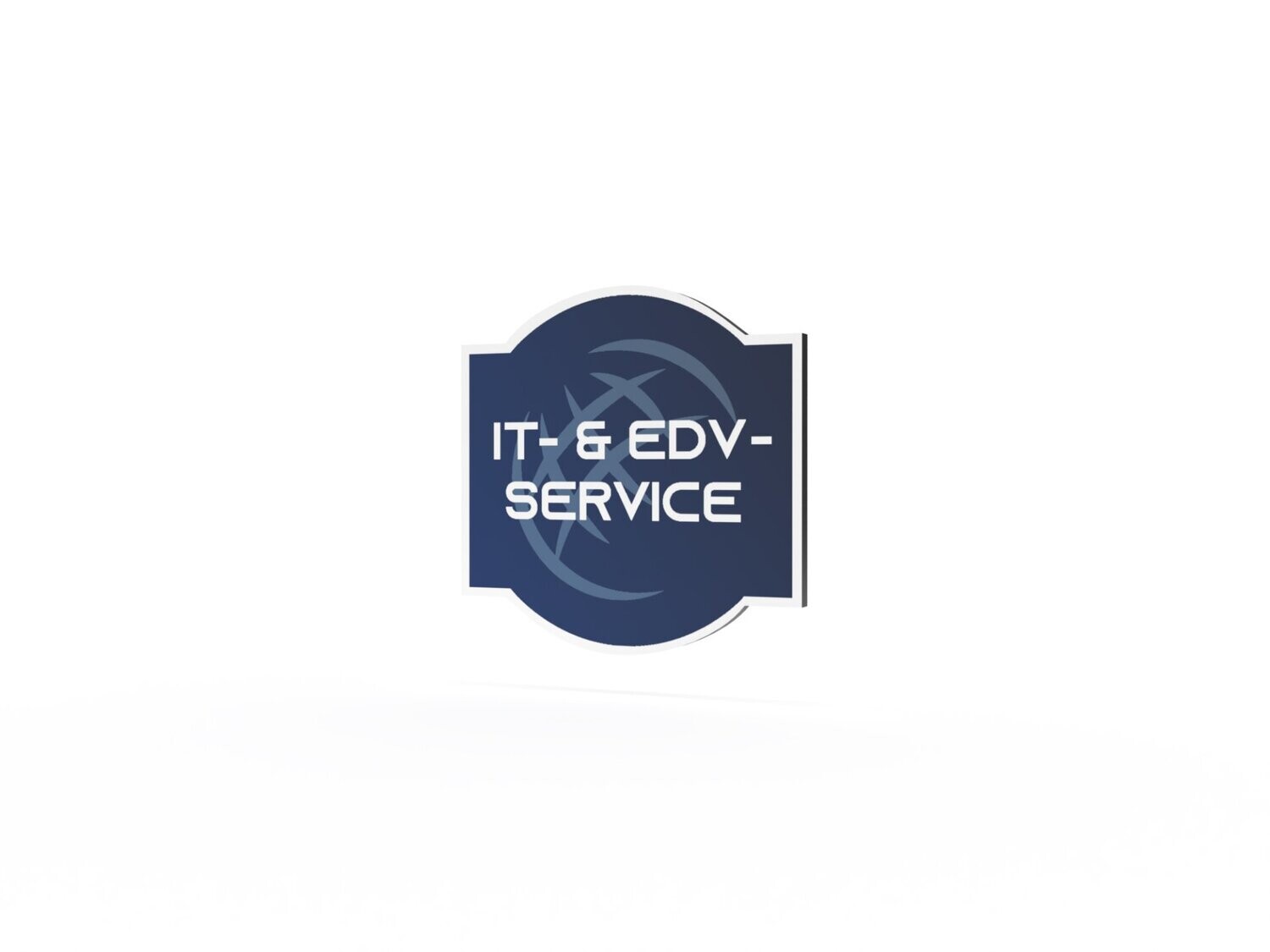 Werbeschild, IT- & EDV-Service, 600 x 600 mm