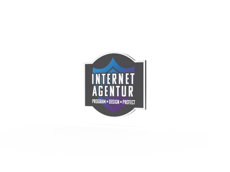 Werbeschild, Internetagentur, 600 x 600 mm Werbeschild, Internetagentur, 600 x 600 mm