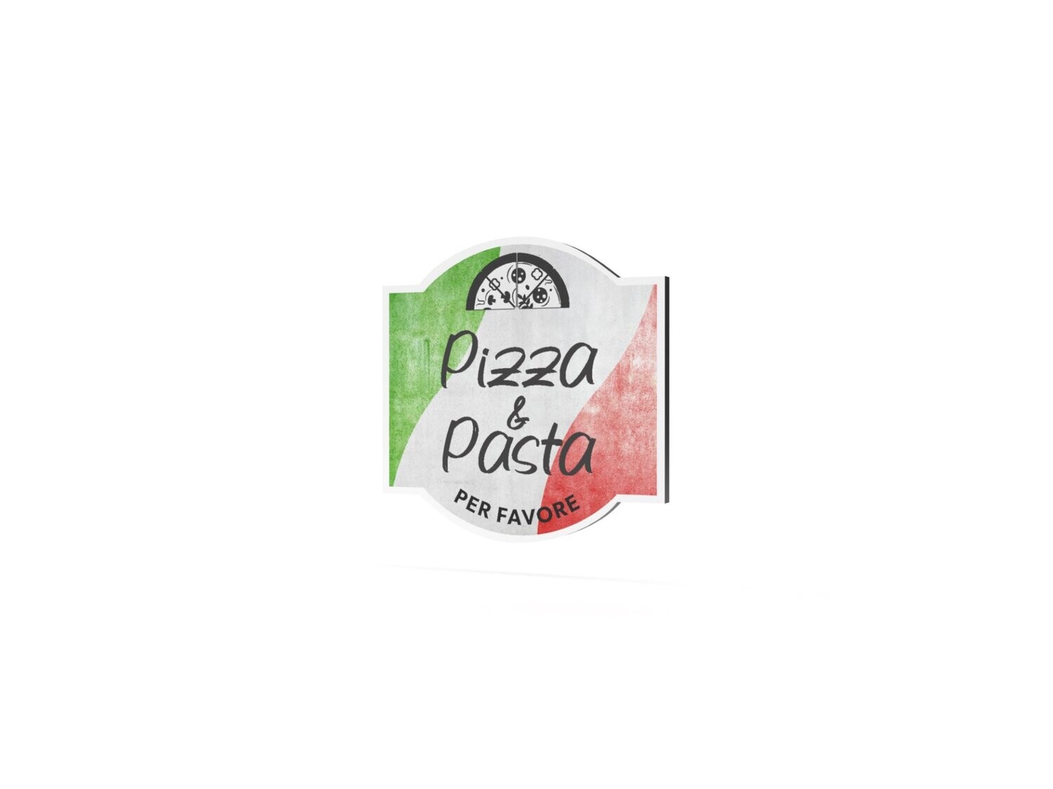 Werbeschild, Pizza & Pasta, 600 x 600 mm