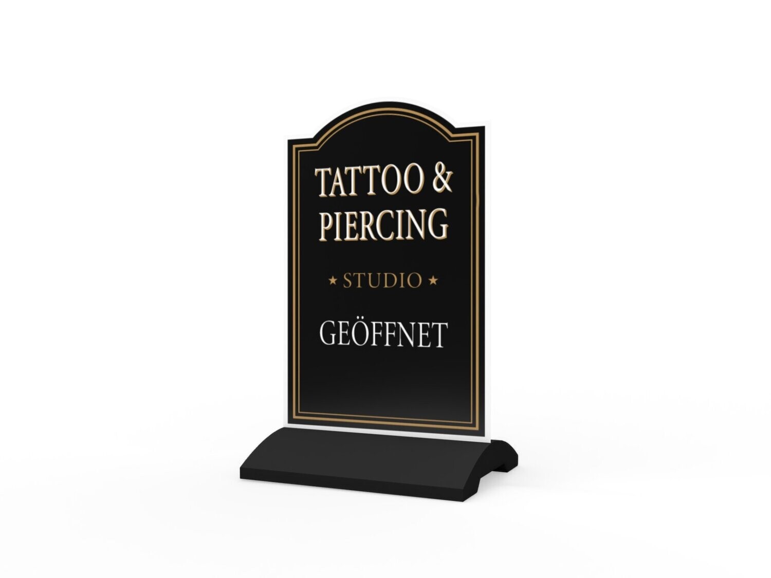 Werbeaufsteller, Tattoo & Piercing, 600 x 1150 mm