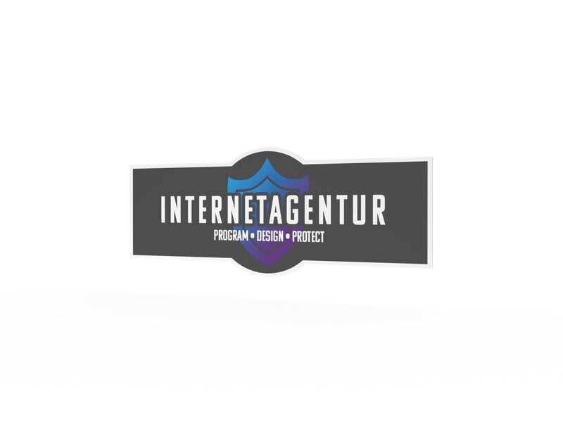 Werbeaufkleber, Internetagentur, 1200 x 475 mm Werbeaufkleber, Internetagentur, 1200 x 475 mm