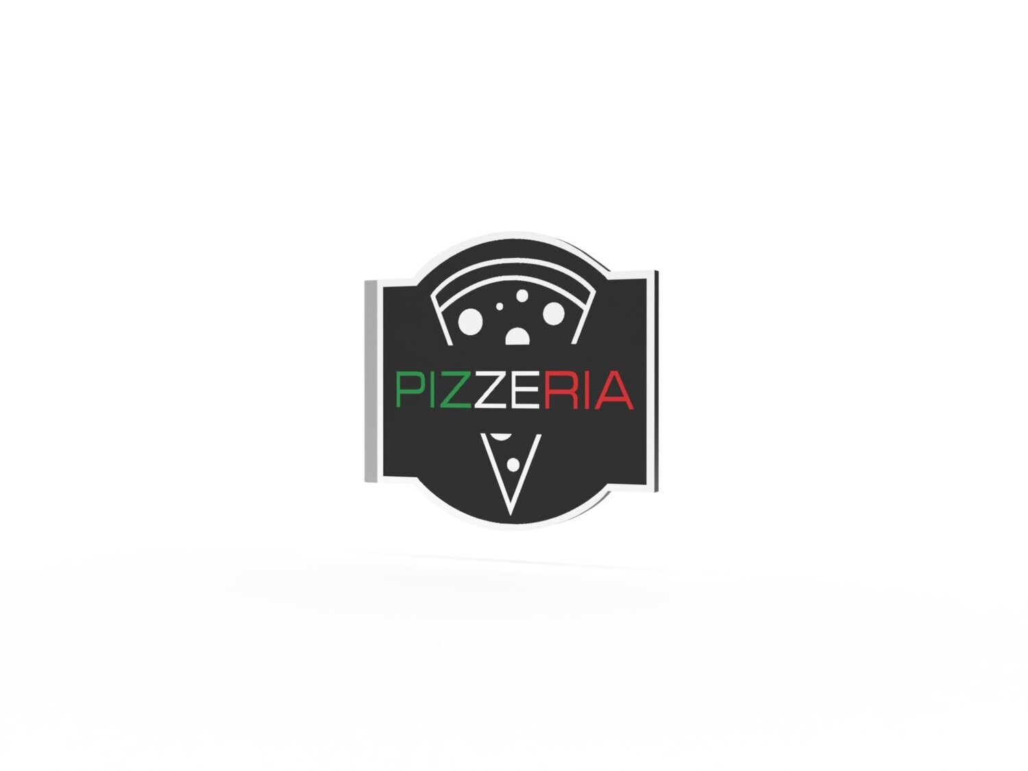 Werbeausleger, Pizzeria, 630 x 600 mm