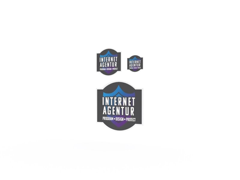 Werbeaufkleber, Internetagentur, 3er Set Werbeaufkleber, Internetagentur, 3er Set