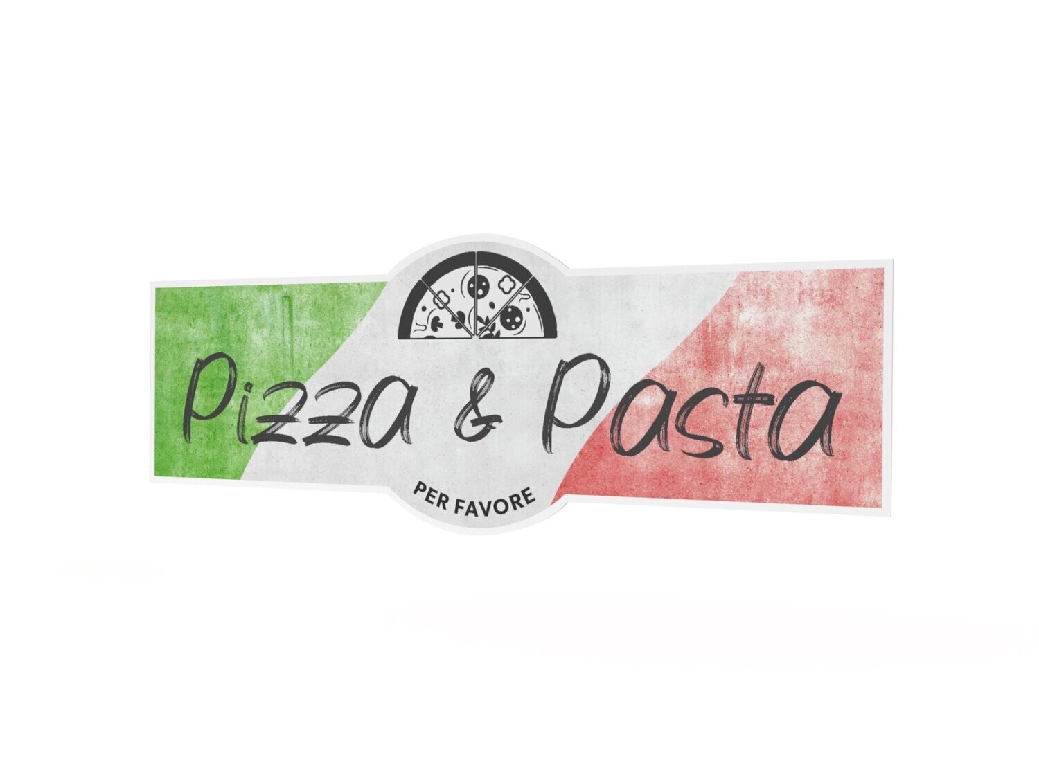 Werbeaufkleber, Pizza & Pasta, 1600 x 600 mm