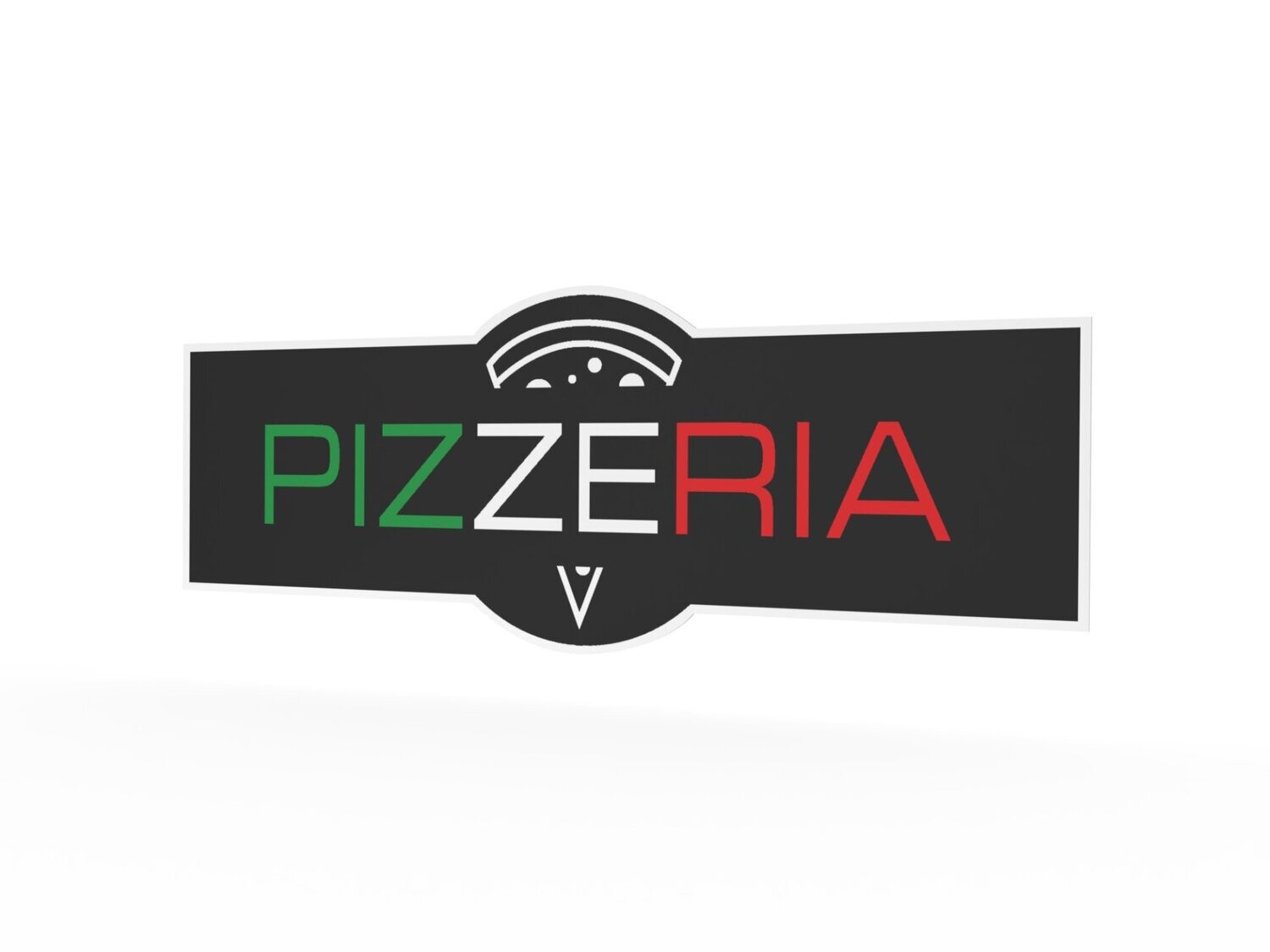 Werbeaufkleber, Pizzeria, 1600 x 600 mm
