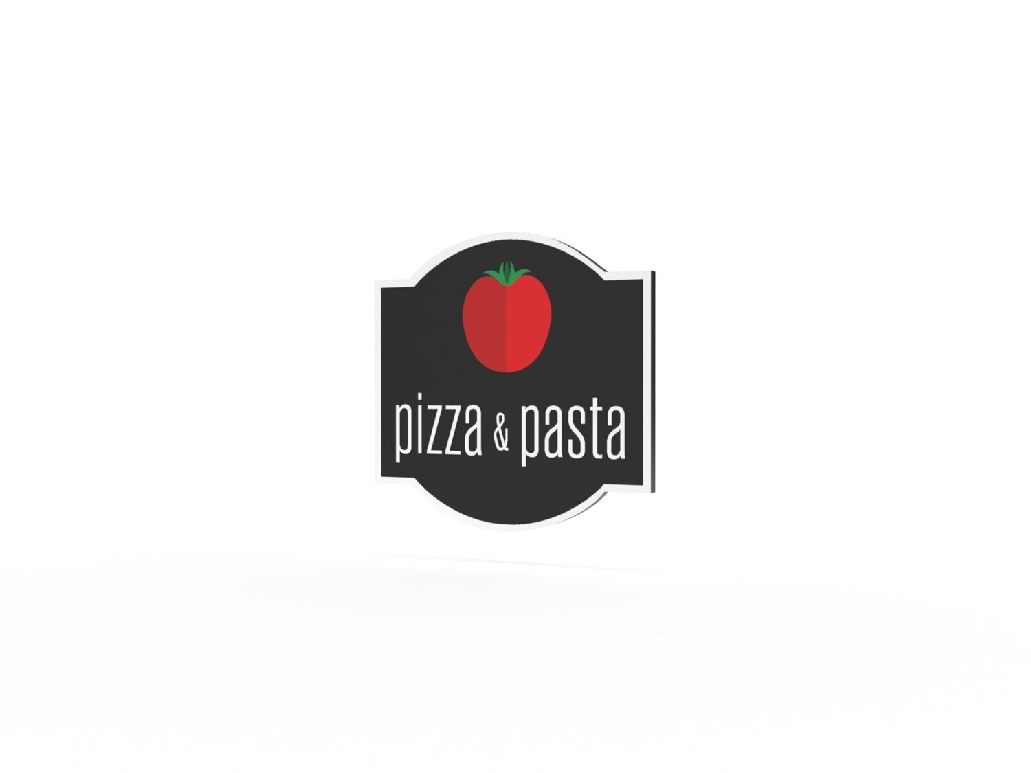 Werbeschild, Pizza & Pasta, 600 x 600 mm