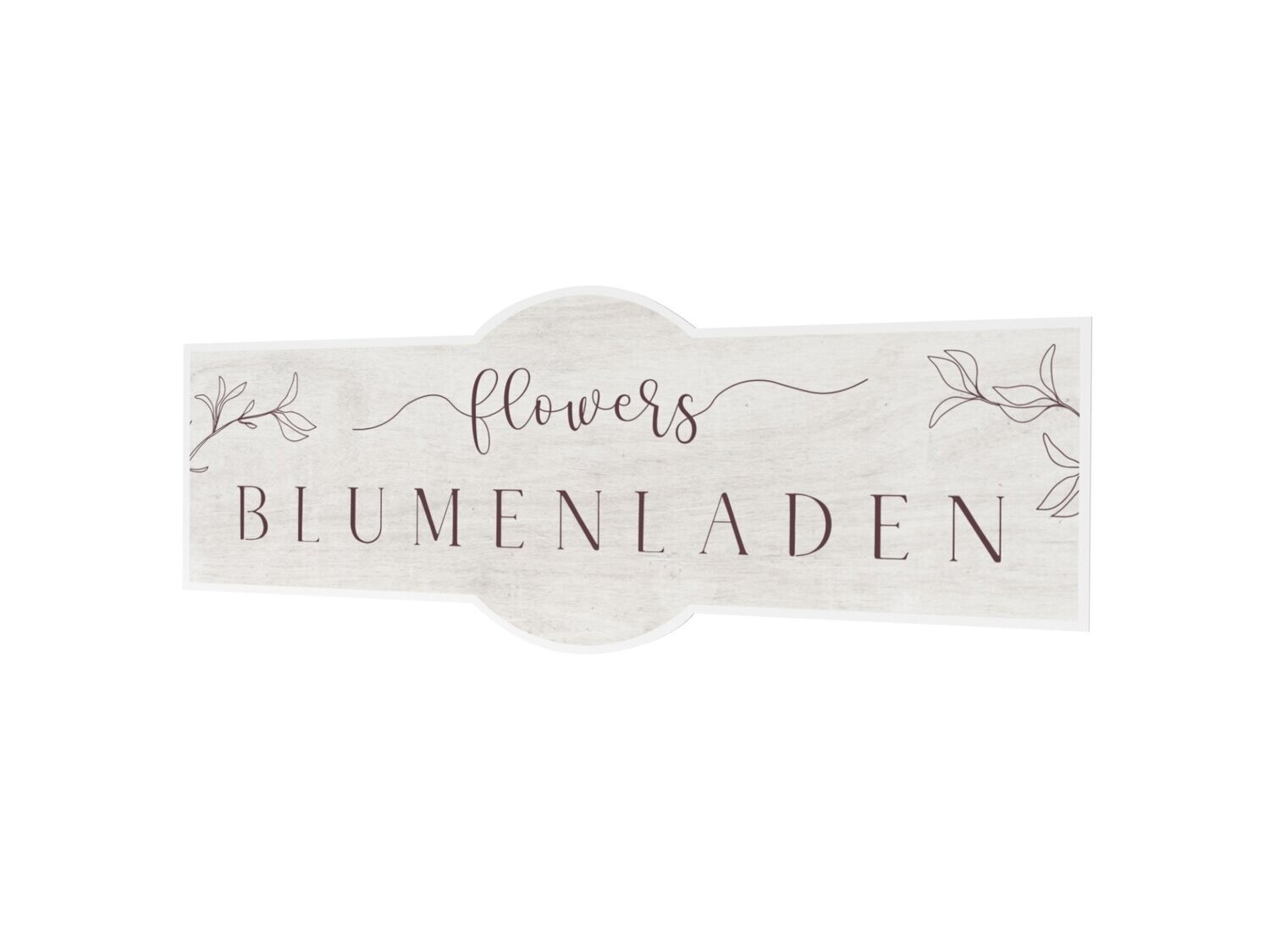 Werbeaufkleber, Blumenladen, 1600 x 600 mm
