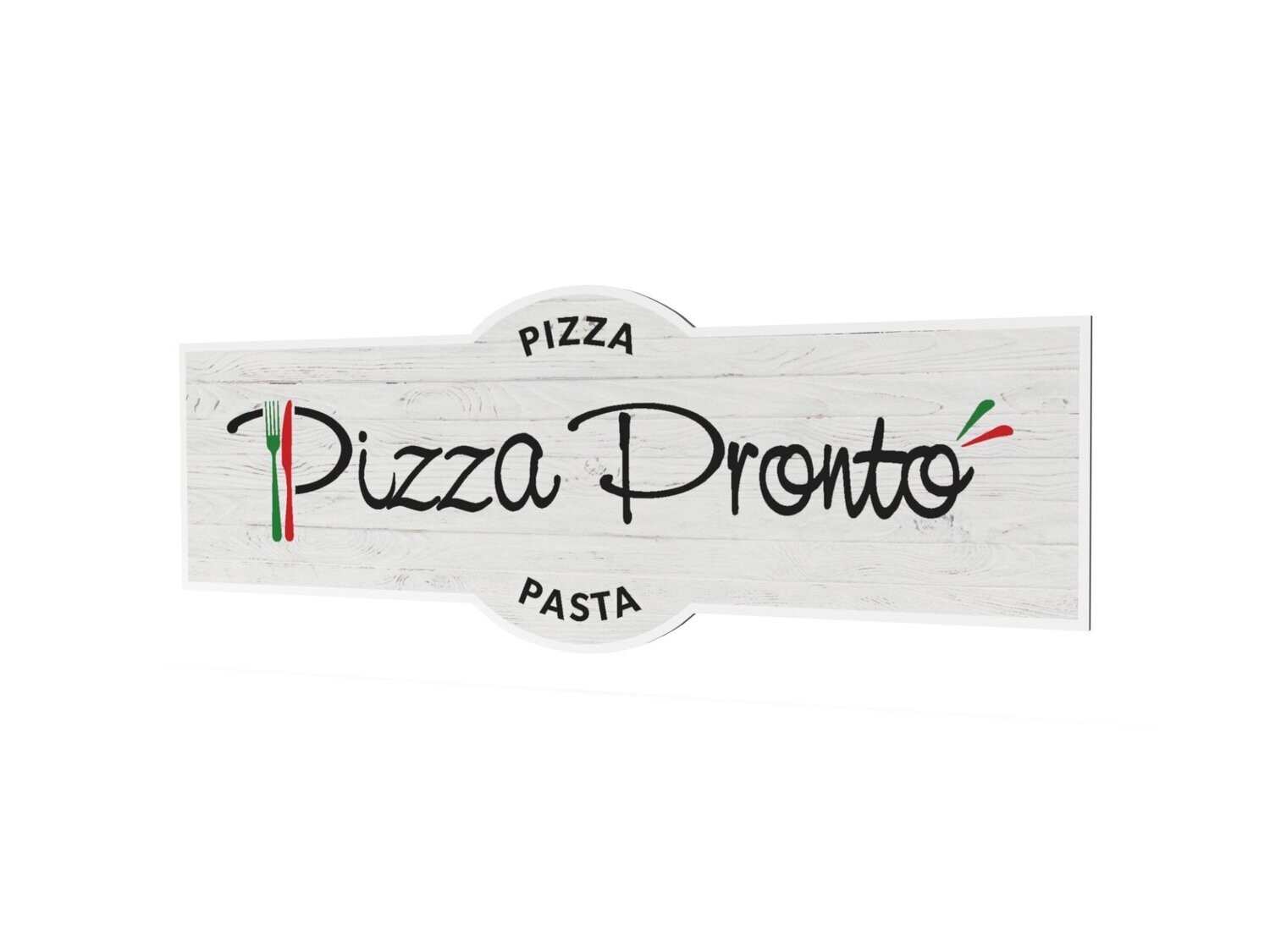 Werbeschild, Pizza Pronto, 1600 x 600 mm