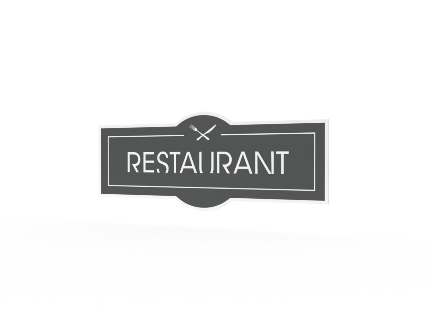 Werbeaufkleber, Restaurant, 1200 x 475 mm