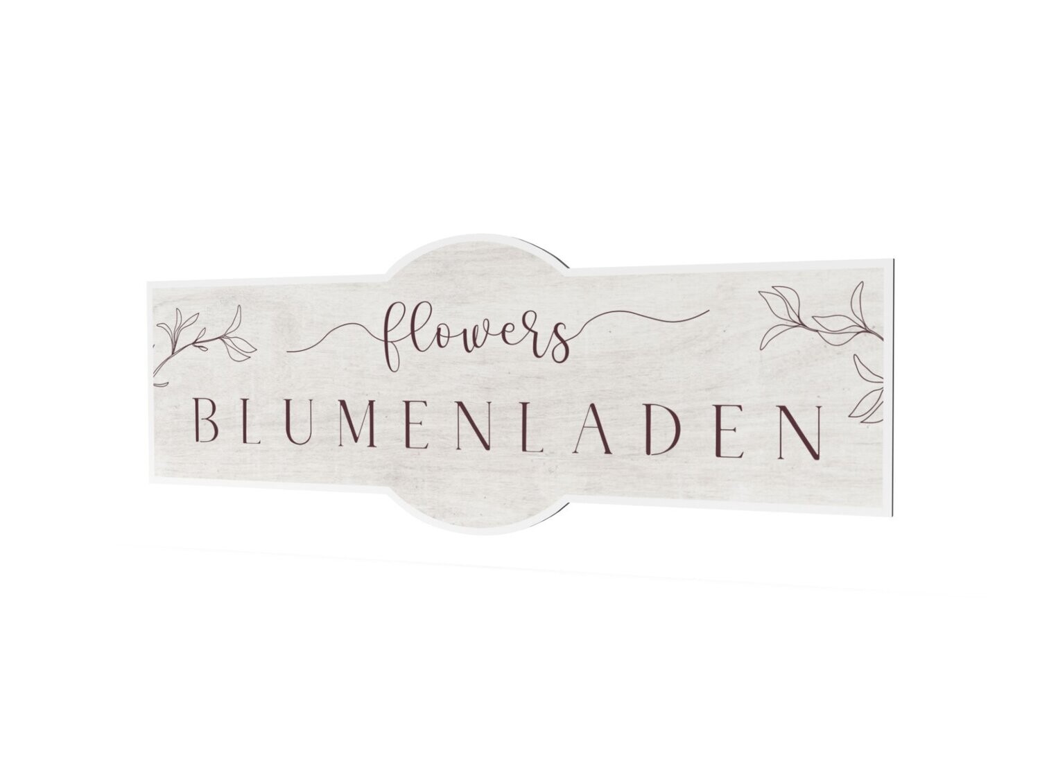 Werbeschild, Blumenladen, 1600 x 600 mm