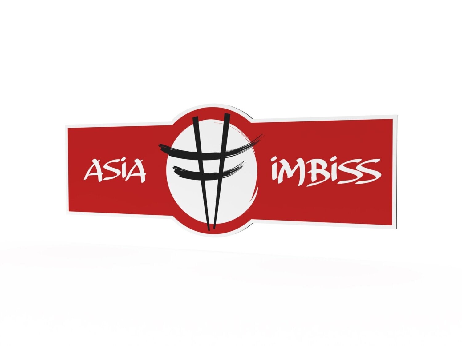 Werbeschild, Asia Imbiss, 1600 x 600 mm
