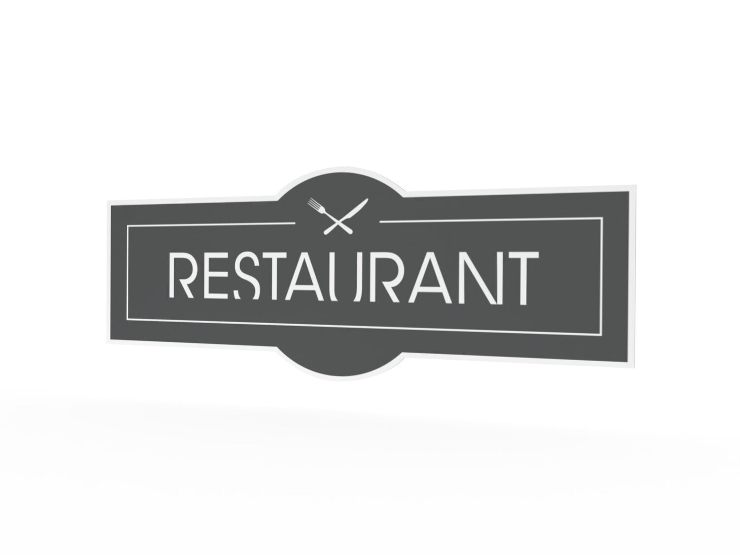 Werbeaufkleber, Restaurant, 1600 x 600 mm