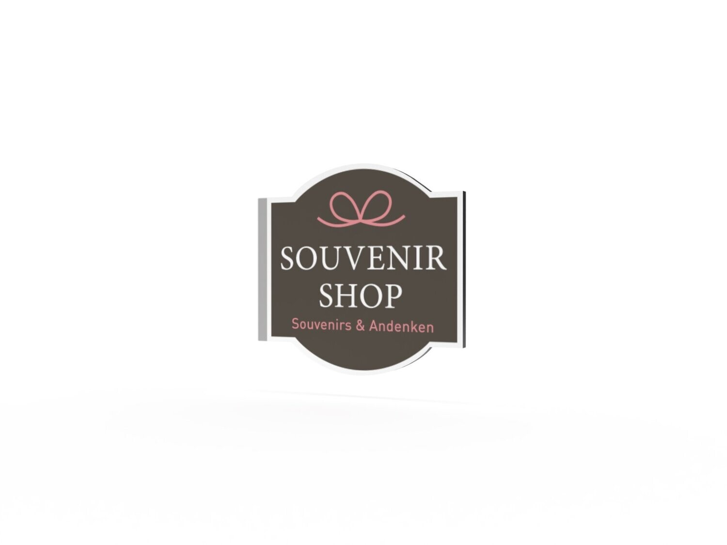 Werbeausleger, Souvenirshop, 630 x 600 mm
