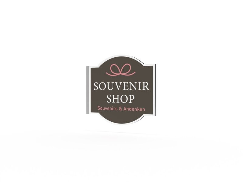 Werbeausleger, Souvenirshop, 630 x 600 mm Werbeausleger, Souvenirshop, 630 x 600 mm