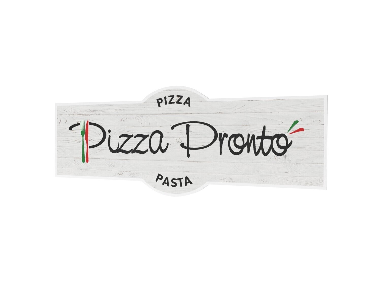Werbeaufkleber, Pizza Pronto, 1600 x 600 mm