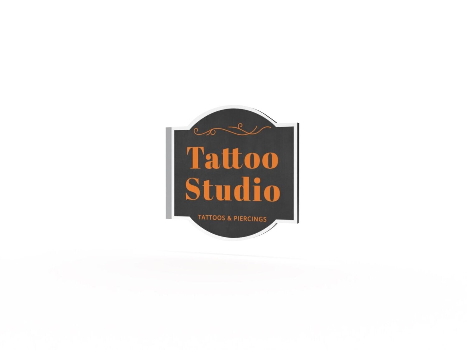 Werbeausleger, Tattoo Studio, 630 x 600 mm