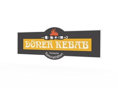 Werbeaufkleber, Döner Kebab, 1600 x 600 mm Werbeaufkleber, Döner Kebab, 1600 x 600 mm