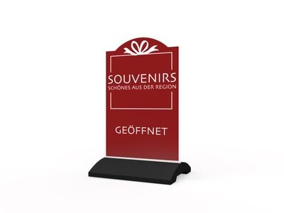 Werbeaufsteller, Souvenirs, 600 x 1150 mm Werbeaufsteller, Souvenirs, 600 x 1150 mm