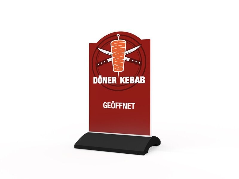 Werbeaufsteller, Döner Kebab, 630 x 600 mm Werbeaufsteller, Döner Kebab, 630 x 600 mm