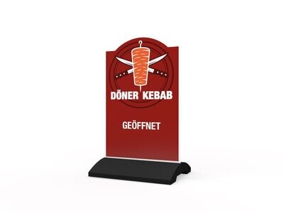 Werbeaufsteller, Döner Kebab, 630 x 600 mm Werbeaufsteller, Döner Kebab, 630 x 600 mm