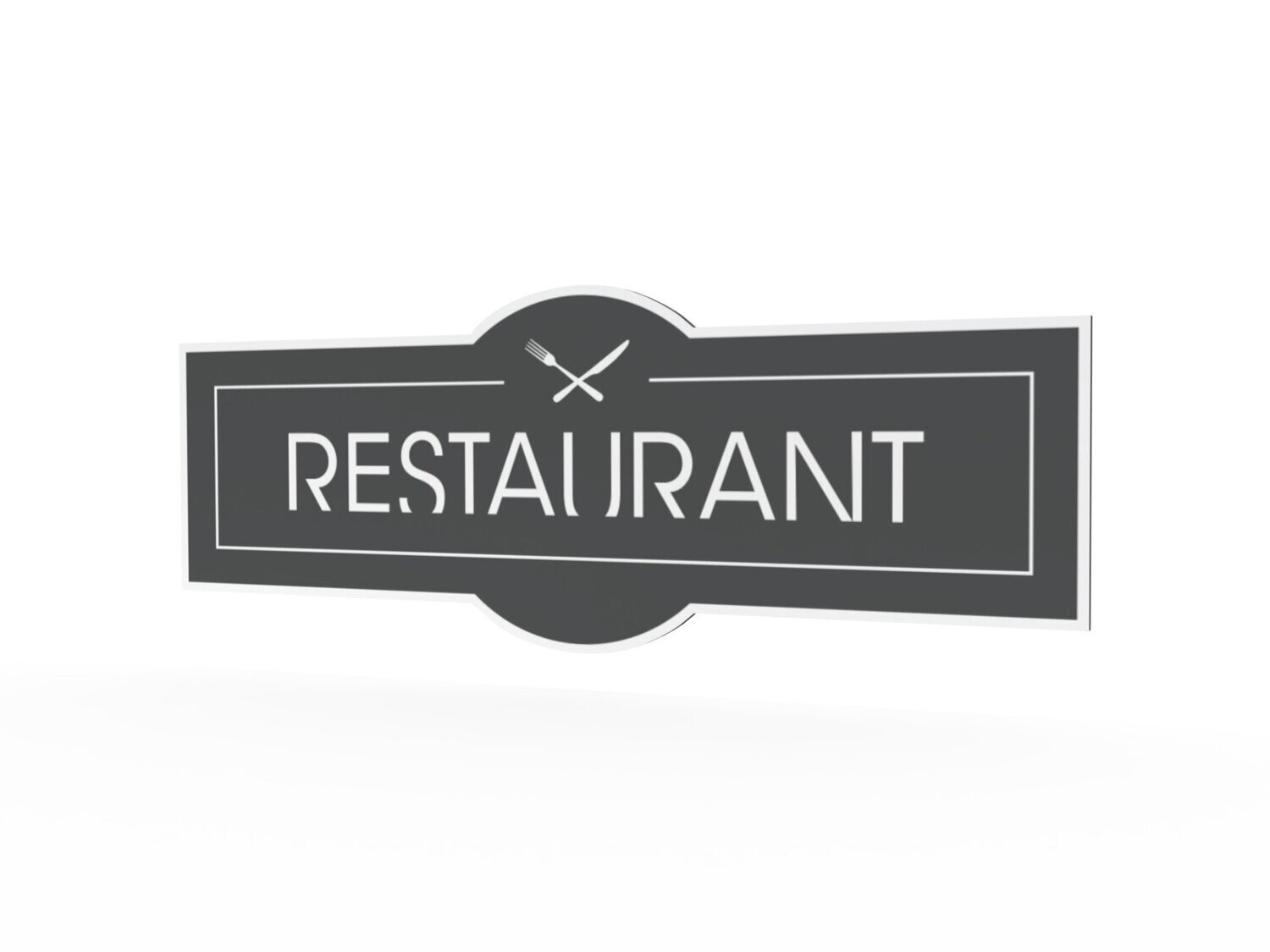 Werbeschild, Restaurant, 1600 x 600 mm