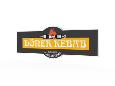Werbeschild, Döner Kebab, 1600 x 600 mm Werbeschild, Döner Kebab, 1600 x 600 mm