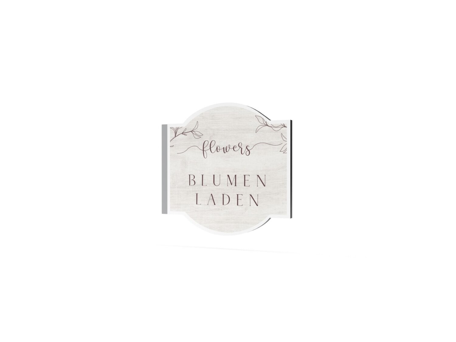Werbeausleger, Blumenladen, 630 x 600 mm