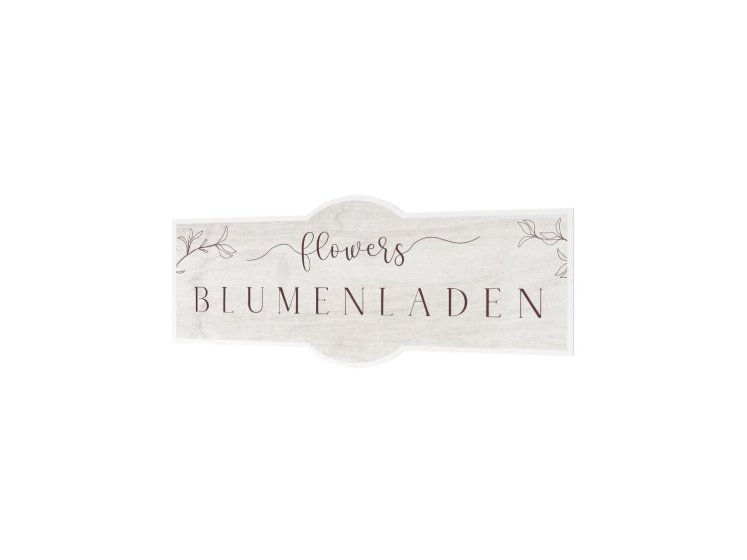 Werbeaufkleber, Blumenladen, 1200 x 475 mm