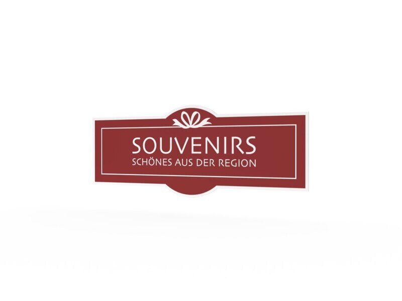 Werbeaufkleber, Souvenirs, 1200 x 475 mm Werbeaufkleber, Souvenirs, 1200 x 475 mm