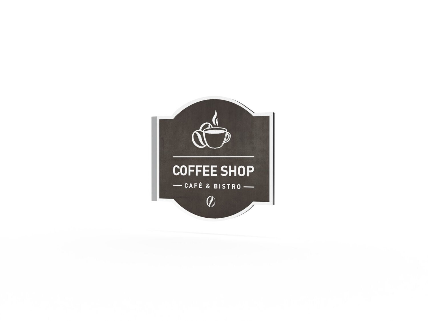 Werbeausleger, Coffee Shop, 630 x 600 mm