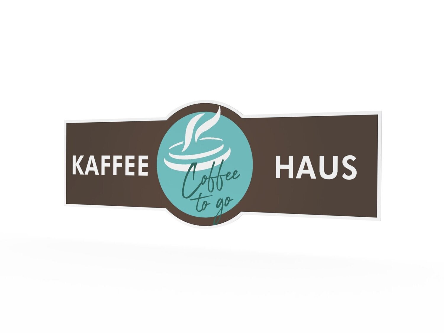 Werbeaufkleber, Kaffee Haus, 1600 x 600 mm