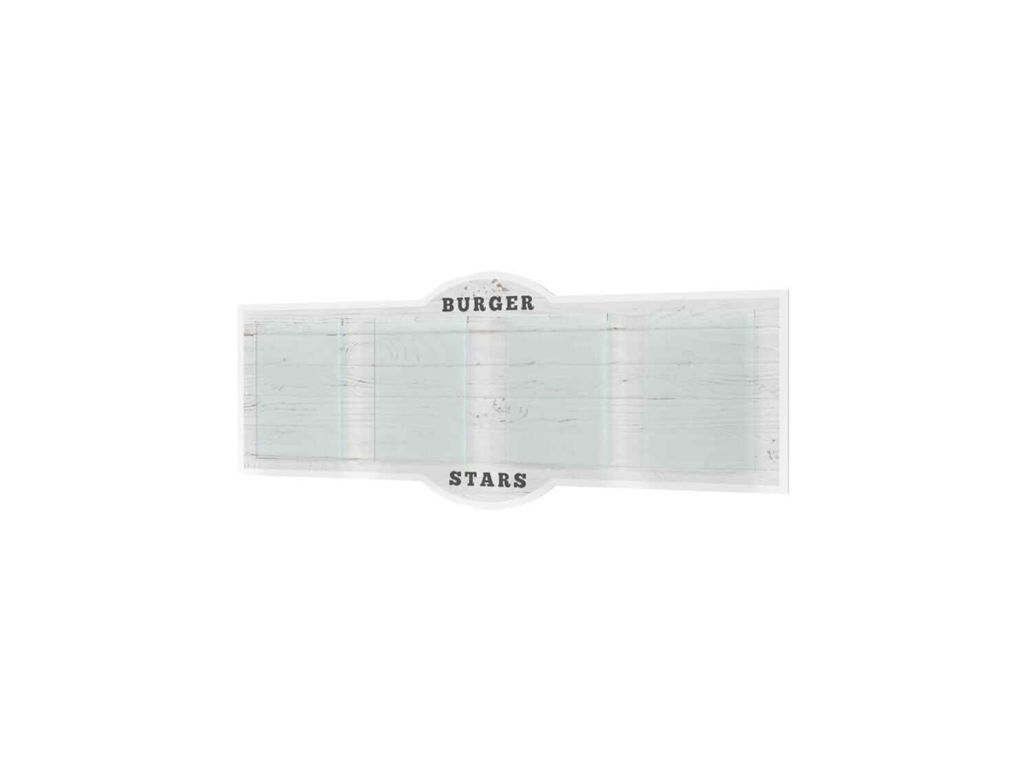 Preistafel, Burger Stars, 1200 x 475 mm