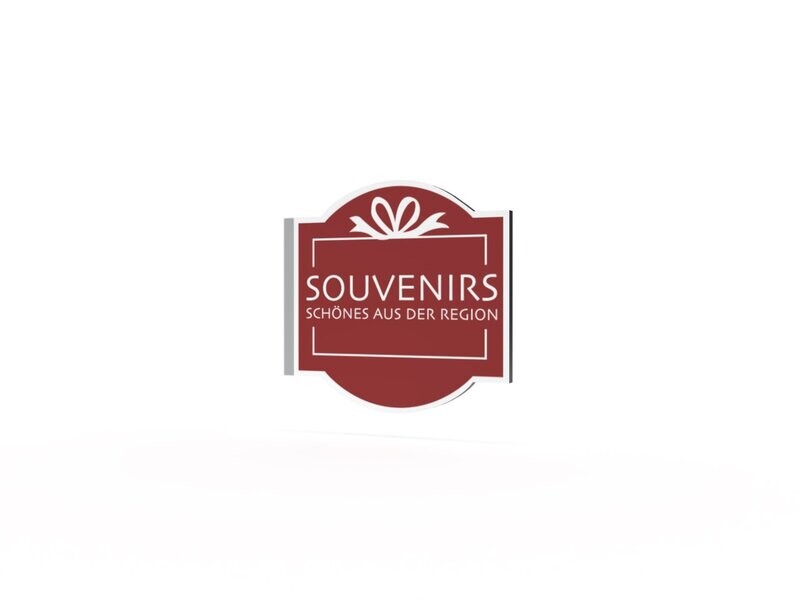Werbeausleger, Souvenirs, 630 x 600 mm Werbeausleger, Souvenirs, 630 x 600 mm